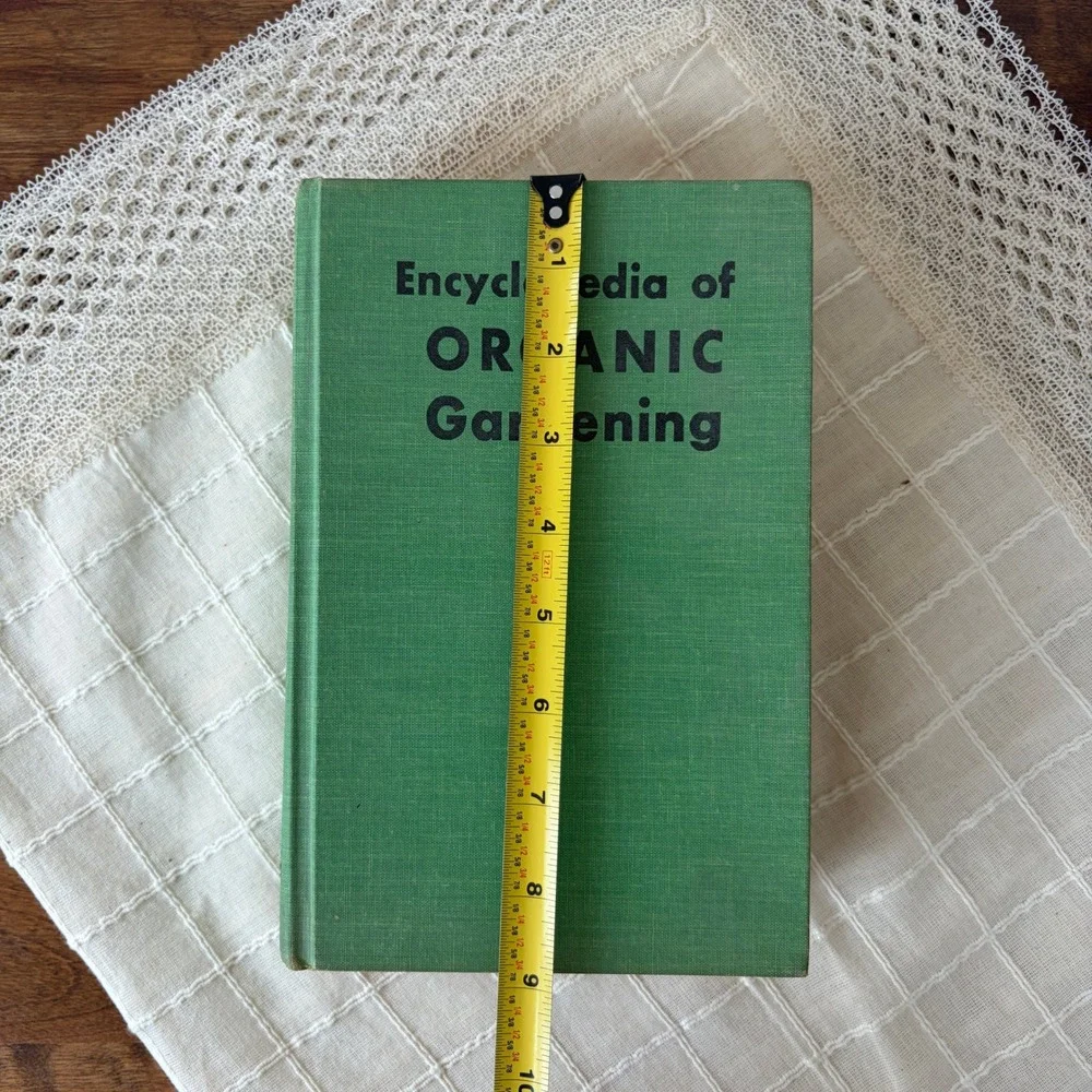 Encyclopedia of Organic Gardening J. I. Rodale 1970 Vintage Hardcover Green Book